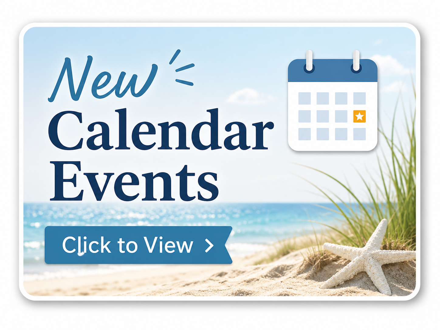 New Calendar Events